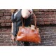 Doris Shoulder Bag Clipframe Tan Smooth Leather
